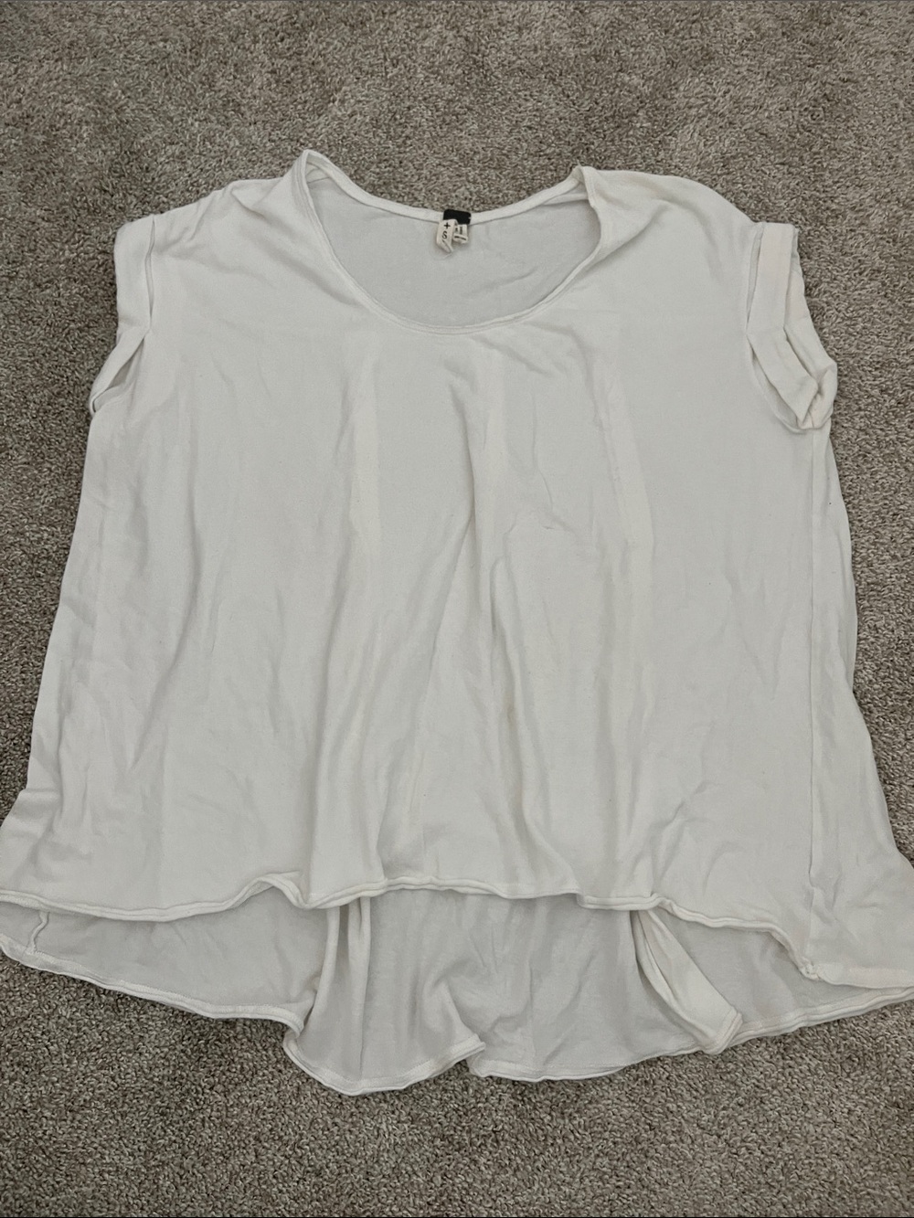 We The Free White Oversized Scoop Neck Tunic